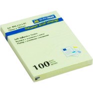 Блок для нотаток 76х102мм, 100арк., жовтий