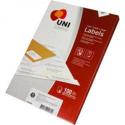 Этикетки самоклеющ. Uni Labels,А4, 38х21,2 мм, 65 шт