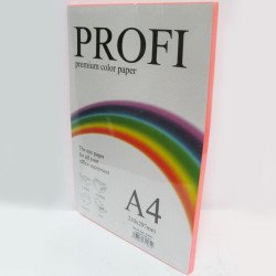 Папір кольоровий PROFI А4/80г (100л) Cyber Pink №342 (gold)