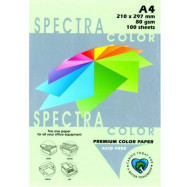 Папір кольоровий,А4 80м/г2,паст.Spectra color зелений (500арк.)