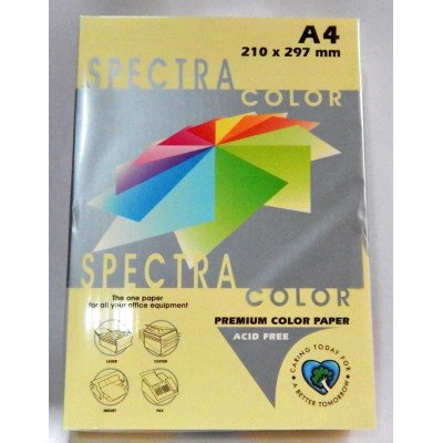 Бумага цв.А4/80 500арк. паст. Cream 110 (желт.)SPECTRA COLOR
