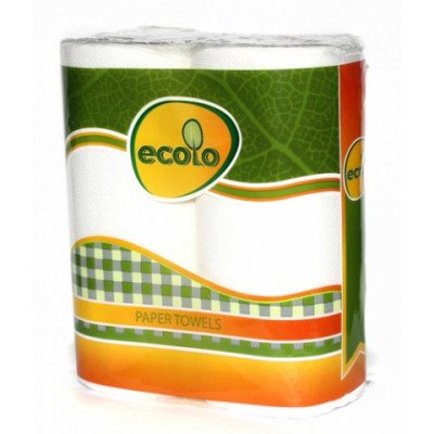 Полотенце бум. Ecolo  (2шт)