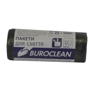 Пакеты для мусора 35л/30шт, BuroClean черные