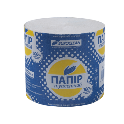 Бумага туалетная макул., без гильзы BUROCLEAN серый