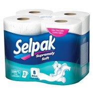Туалетний папір "Selpak" 3-х.шаров. 8 штук