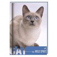 Блокнот А6 80 л. "Wild Spirit", картон з поролоном, клетка, "кошка"
