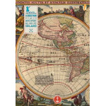 Блокнот А5/96 тв.лак "Ancient map" YES