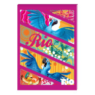 Блокнот А6, 48 арк., термобиндер  "Rio", обкладинка - картон + лак