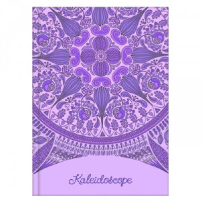 Блокнот А6 80 арк., клітинка, "Kaleidoscope" бузковий