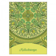 Блокнот А6 80 арк., клітинка, "Kaleidoscope" зелений