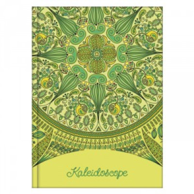 Блокнот А6 80 арк., клітинка, "Kaleidoscope" зелений