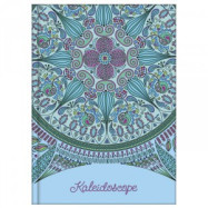 Блокнот А6 80 арк., клітинка, "Kaleidoscope" синій