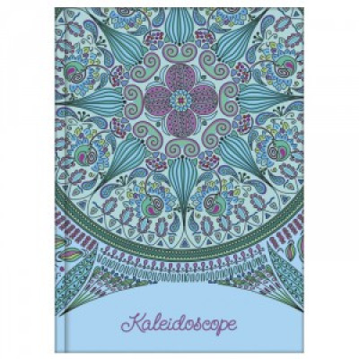 Блокнот А6 80 арк., клітинка, "Kaleidoscope" синій