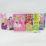 8822 Блокнот з замочком R32K 60стор "Дівчата, квіти" 13*20см, mix