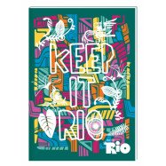 Блокнот А5, 48 арк., термобиндер  "Rio", обкладинка - картон + лак