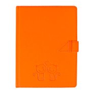 Записна книжка В6, "SKILL" Raso Fluo  помаранчевий 120арк. білий з хлястиком