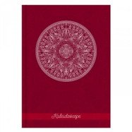 Блокнот А5 80 арк., клітинка, "Kaleidoscope" червоний