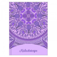 Блокнот А6 80 арк., клітинка, "Kaleidoscope" бузковий