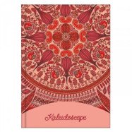Блокнот А6 80 арк., клітинка, "Kaleidoscope" червоний