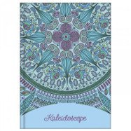Блокнот А6 80 арк., клітинка, "Kaleidoscope" синій