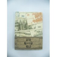 Блокнот деловой UKRAINE А5, 96 л, кліетка, обл. искусств. кожа, синий