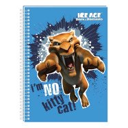 Блокнот А6, 80 арк., картон з поролоном "Ice Age", синій