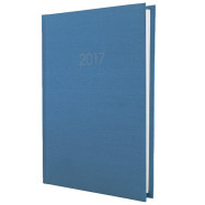Щоденник датований 2015, ТЕКСТИЛЬ, синій  А6