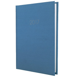 Щоденник датований 2015, ТЕКСТИЛЬ, синій  А6