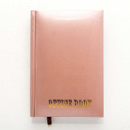 Щоденник  А6 176арк.. ламінація, "Блокнот" ("Office book") сандал металізир.фарба не датований