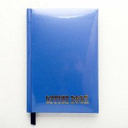 Щоденник А6 96арк.. ламінація, "Блокнот" ("Office book") синій металлизир.фарба не датований