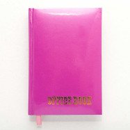 Щоденник  А6 176арк.. ламінація, "Блокнот" ("Office book") малиновий метал.фарба не датований