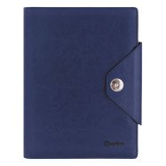 Бізнес-організатор на кнопці, 185 *235 мм, на кільцях, синій