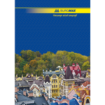 Книга обліку 96 арк лін.,оф.(тв. лам. обл), А4 BUROMAX BM2401