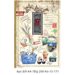 Книга канц. А4, 200 л. кл. тв. обл. 15169-15176