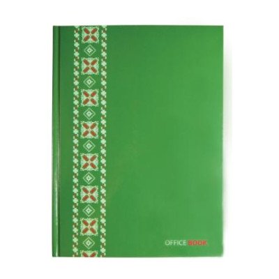 Блокнот "Орнамент", А4, 96арк., кліт., зелений