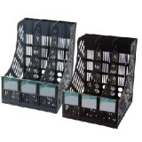 лоток д/док., верт.,3отд.,черн., 4-402, 4OFFICE
