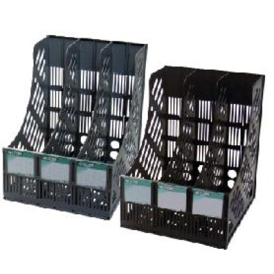 лоток д/док., верт.,3отд.,черн., 4-402, 4OFFICE