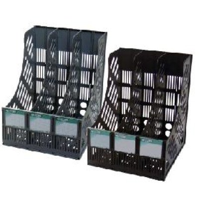 лоток д/док., верт.,3отд.,черн., 4-402, 4OFFICE