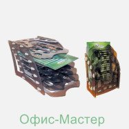 Лоток для бумаг 3 в 1 вертик. или гориз., пластик. димчатий
