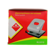 Дырокол метал. (на 2 отв.) на 35л. цв. ассорти арт. KL2212 KLERK