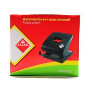 Дырокол пласт. (на 2 отв.) на 30л. цв. ассорти арт. KL2216 KLERK