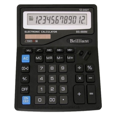 Калькулятор Brilliant BS-8888BK (155x202) 12разр.