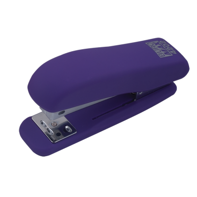Степлер BUROMAX, №24/6-26/6, 20л, 65мм, RUBBER TOUCH фиолетовый