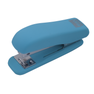 Степлер пластиковий до 20арк., RUBBER TOUCH голубий BM4202-14