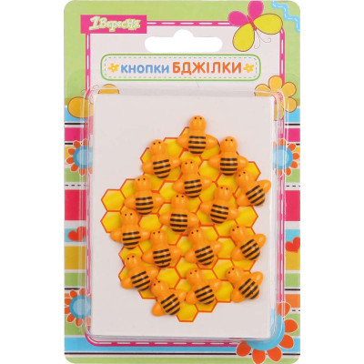 Кнопки "Бджілки", 16 шт.в упаковці