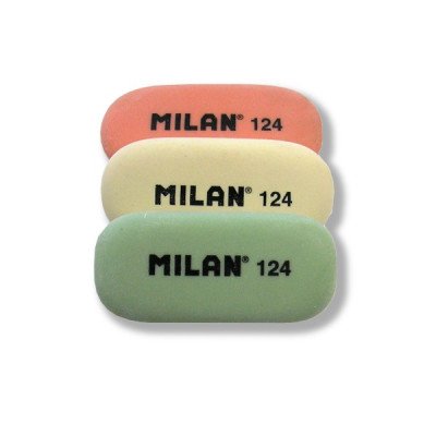 Ластик MILAN 124 овальный 4.9*2,3*0,9 см