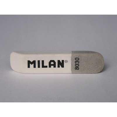 Ластик MILAN 8030, комбинированный бело-серый