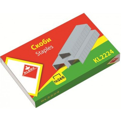 Скоба №24/6  (1000скоб у пач.) KLERK