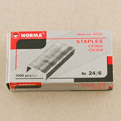 Скоба №24/6, 1000шт., NORMA, 4723