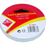 Стрічка клейка двостор. 12мм*10м арт. KL1600 KLERK